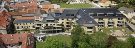 Luftbild der Bebauung in Gleisdorf
